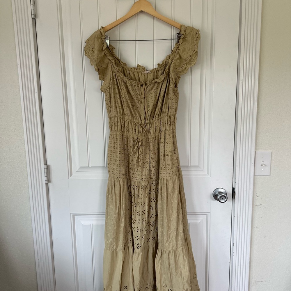 Unsubscribed Lace and eyelet Maxi Dress